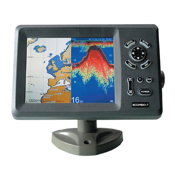 KCombo_7 7inch color LCD GPS chart plotter combo fishfinder